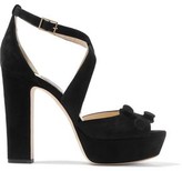 Thumbnail for your product : Jimmy Choo Janet Embellished Suede Platform Sandals