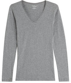 Majestic Cotton-Cashmere Long Sleeved Top