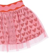 Thumbnail for your product : Stella McCartney Kids Heart Print Tulle Skirt