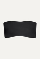 Thumbnail for your product : Commando Double Take Lace-paneled Stretch Bandeau Bra - Black