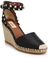 Thumbnail for your product : Valentino Garavani Rockstud Leather Espadrille Wedges