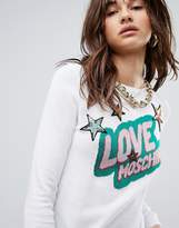 Thumbnail for your product : Love Moschino Sequin Badge Knit Sweater