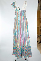 Thumbnail for your product : Black Coral Stripe Print Wrapped Dress