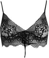 Thumbnail for your product : boohoo Ribbon Tie Up Lace Bralet