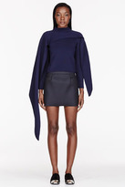 Thumbnail for your product : J.W.Anderson Navy Asymmetrical Layered sweater