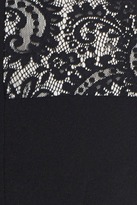 Thumbnail for your product : Eliza J Lace Panel Crepe Shift Dress (Petite)