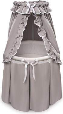 Deford Round Baby Bassinet with Bedding
