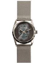 Thumbnail for your product : Zadig & Voltaire Silver mesh Skull watch 33