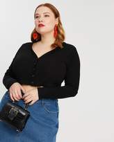 Thumbnail for your product : Mika Muse Kelly Knitted Crop Cardi