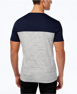 INC International Concepts Men's Colorblocked Split-Neck T-Shirt, Created for Macy's