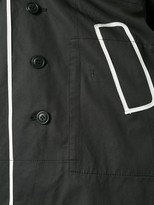 Thumbnail for your product : Comme Des Garçons Pre-Owned Contrast-Trim Draped Jacket