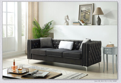 House of Hampton Elegant Hallway Entryway Foyer Front Door Console Table with Curved Legs and Dark Taupe Finish, Perfect for Stylish and Functional Decor.