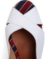 Thumbnail for your product : Brooks Brothers Cotton Canvas Slingback Wedge
