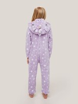 Thumbnail for your product : John Lewis & Partners Kids' Unicorn Fleece Onesie, Lavender