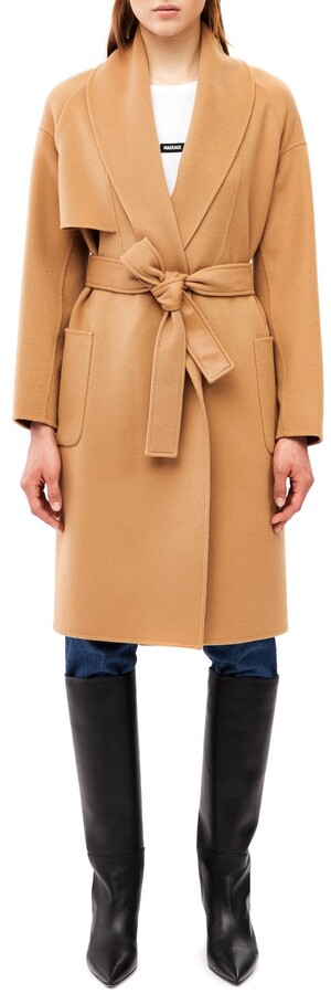 mackage belted wool coat