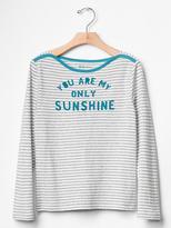 Thumbnail for your product : Gap Stripe graphic tee