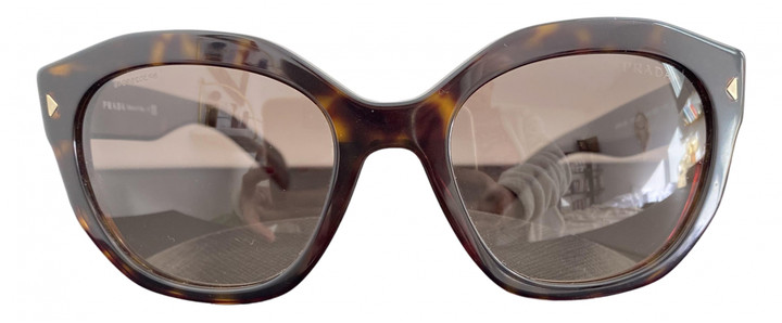 Prada Brown Plastic Sunglasses