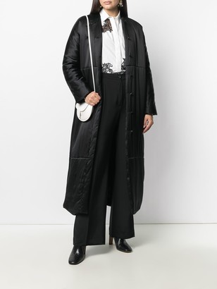 LA COLLECTION Pheme concealed silk coat