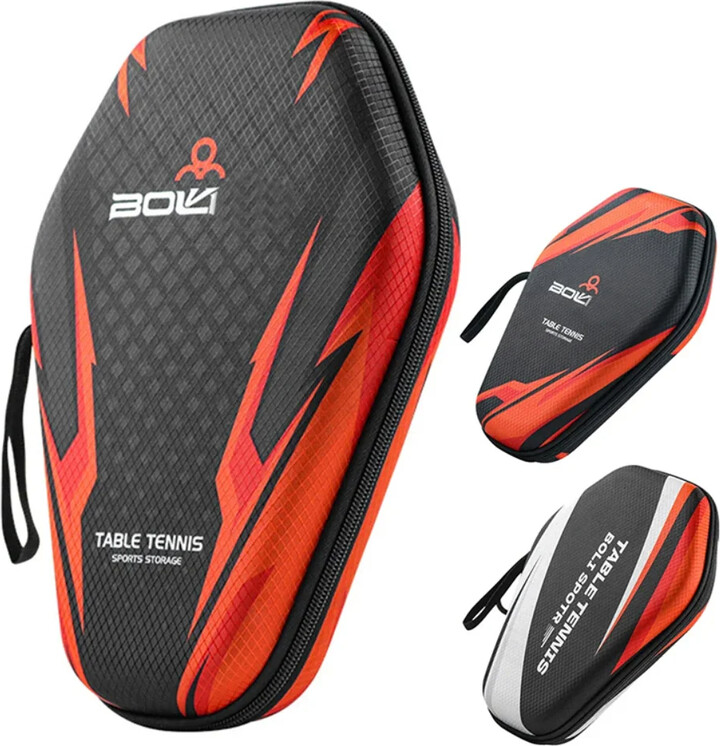1pcs Table Tennis Racket Bags EVA Hard Shell Waterproof Dustproof Table Tennis Paddles Box Case Storage Bag With Hand Strap good