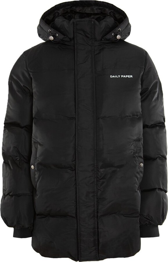 Daily Paper Logo Printed High Neck Jacket