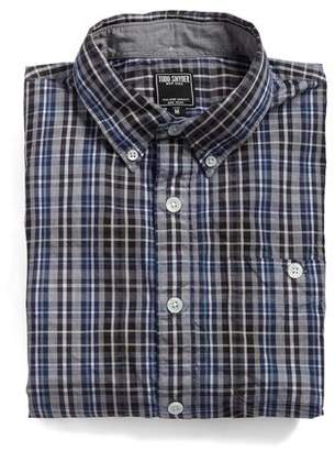 Todd Snyder Gable Shirt in Grey Plaid