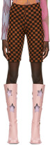 Thumbnail for your product : ANDREJ GRONAU SSENSE Exclusive Brown & Black Check Bike Shorts