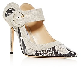 pointed toe high heel mules