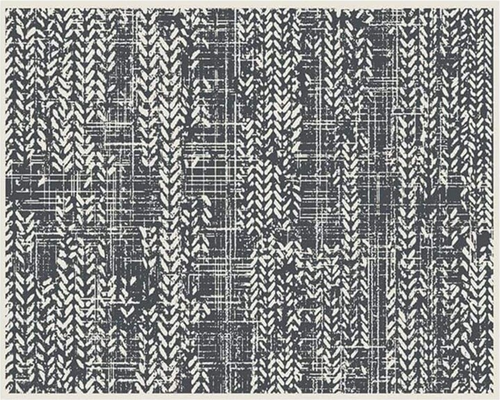 MOEPISY 8 x 10 Waterproof-Patio Rug Mat Outdoor Carpet Reversible Outside Outdoor Area Rug Boho Modern Grey