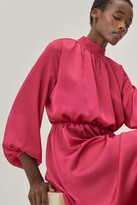 Thumbnail for your product : Nasty Gal Womens Satin High Neck Midi Dress