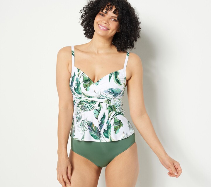Jantzen As Is Peplum Tankini with ComfortCore Bottom