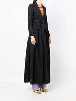Thumbnail for your product : Dries Van Noten Pre-Owned Belted Pleated Trench Coat