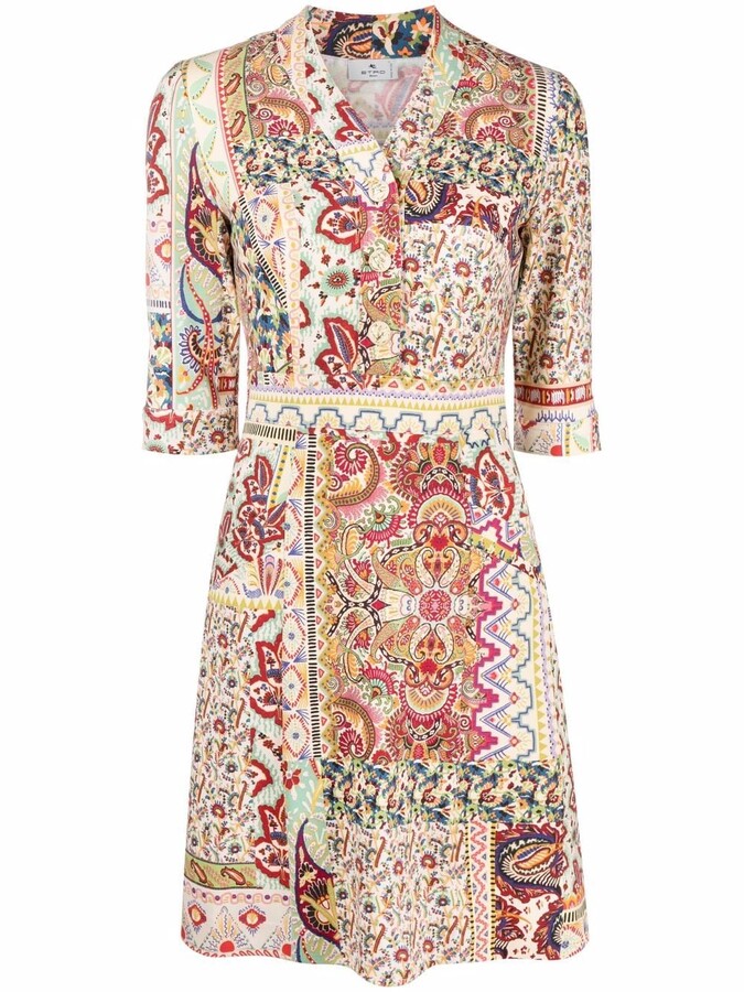 Patchwork Printed Dress | Shop the world's largest collection of 