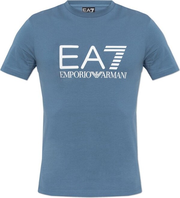 EA7 Emporio Armani Logo Printed Crewneck T-Shirt
