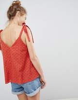 Thumbnail for your product : ASOS Design Swing Vest With Tie Shoulder In Broderie