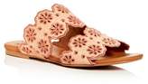 Thumbnail for your product : See by Chloe Women's Floral Eyelet Suede Slide Sandals