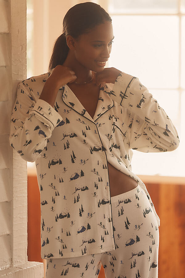 Eberjey Gisele Long-Sleeve Printed Pajama Set