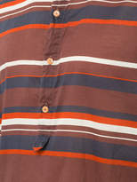 Thumbnail for your product : Kolor curved hem stripe shirt