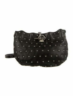 Sonia Rykiel Leather Studded Chain-Link Bag Black - ShopStyle