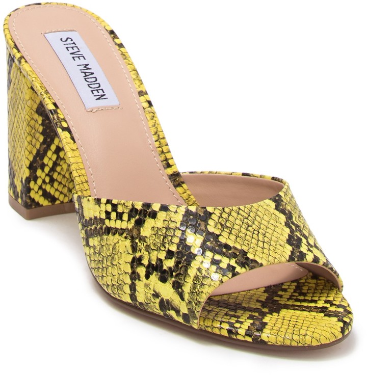 steve madden gold block heel