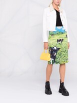 Thumbnail for your product : Moschino Farm-Print Skirt