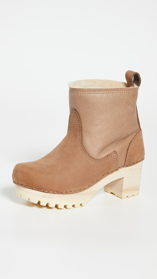 platform clog boots