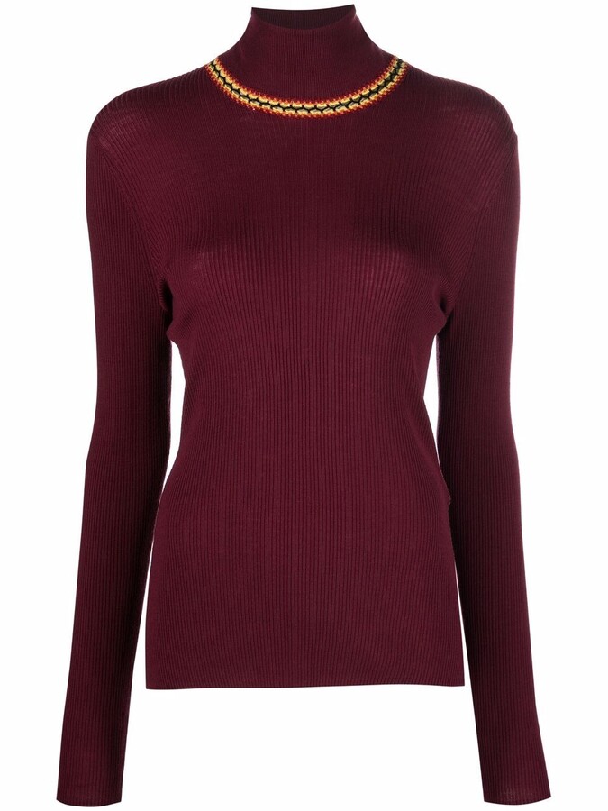 burgundy turtleneck womens