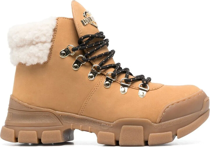Love Moschino Lace-Up Ankle Boots
