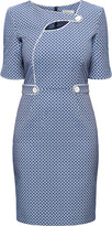 Thumbnail for your product : Rumour London - Francesca Polka Dot Dress With Keyhole Tab Neckline