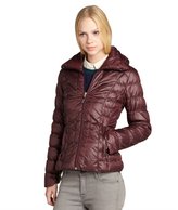 Thumbnail for your product : Kenneth Cole New York concord red super-soft quilted pillow collar packable active jacket