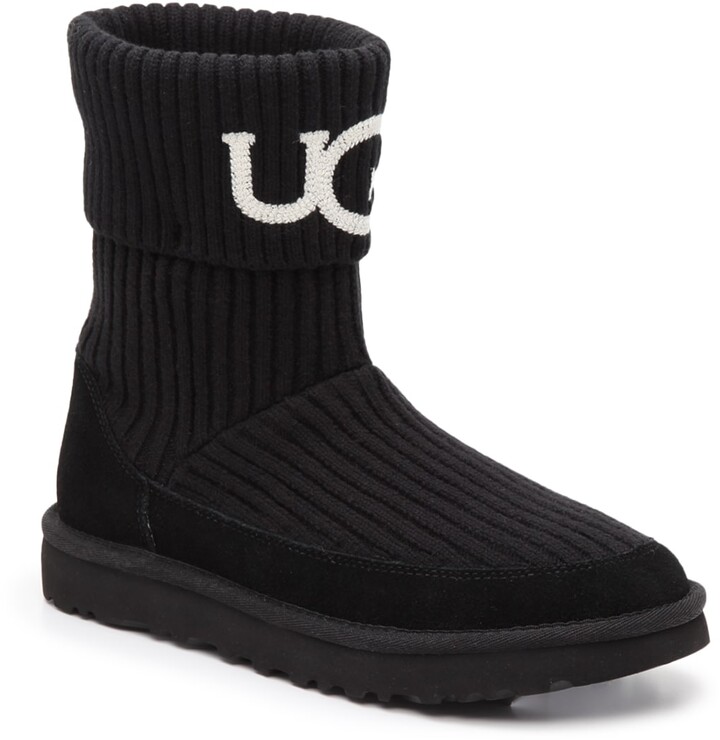 UGG Knit Logo Bootie - ShopStyle Boots