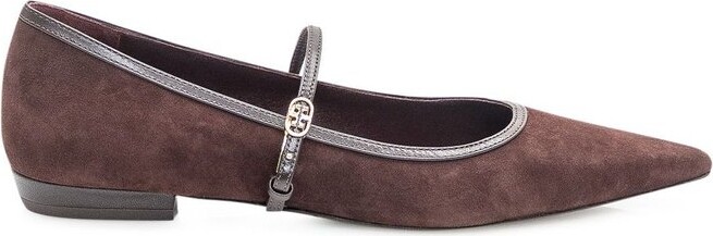 Tory Burch Buckled Flat Shoes