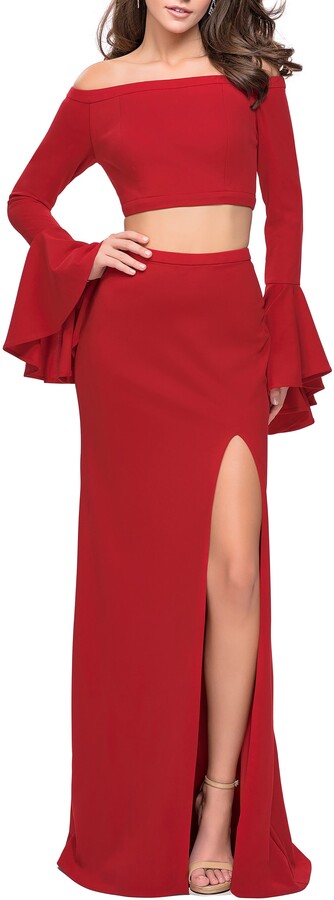 two piece evening dresses