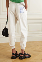 Thumbnail for your product : McQ True Appliqued Cotton-jersey Track Pants - White