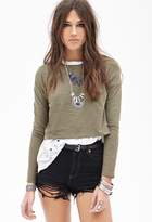 Thumbnail for your product : LOVE21 LOVE 21 Slub Knit Boxy Top